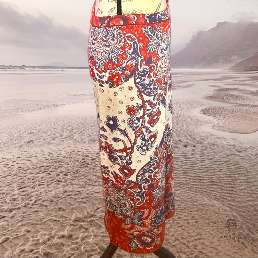 Peruvian Connection 100% PIMA COTTON MAXI-SKIRT Size L